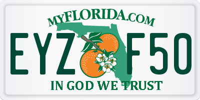 FL license plate EYZF50