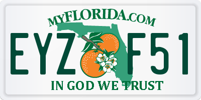 FL license plate EYZF51
