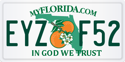 FL license plate EYZF52