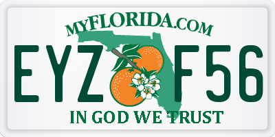 FL license plate EYZF56