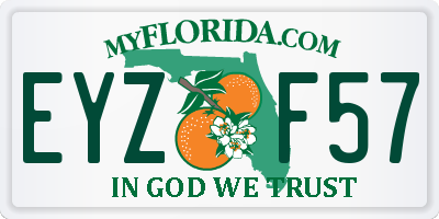 FL license plate EYZF57