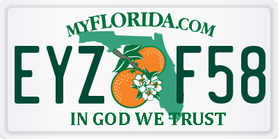 FL license plate EYZF58