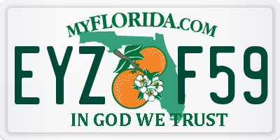 FL license plate EYZF59