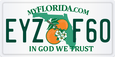 FL license plate EYZF60
