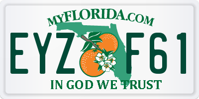 FL license plate EYZF61