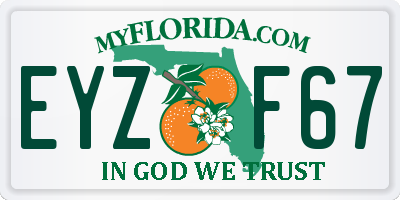 FL license plate EYZF67