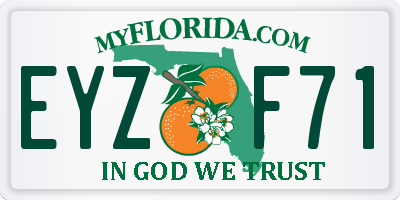 FL license plate EYZF71