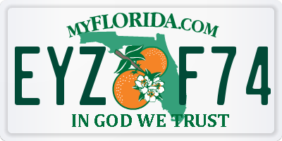 FL license plate EYZF74