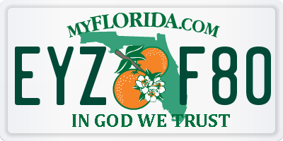 FL license plate EYZF80