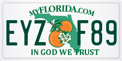 FL license plate EYZF89