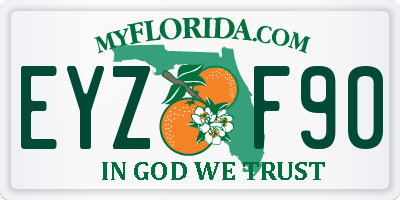 FL license plate EYZF90