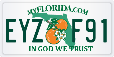 FL license plate EYZF91