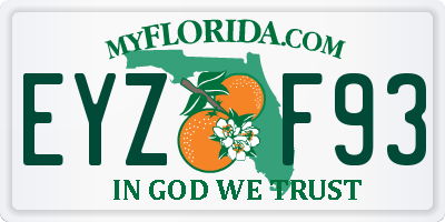 FL license plate EYZF93