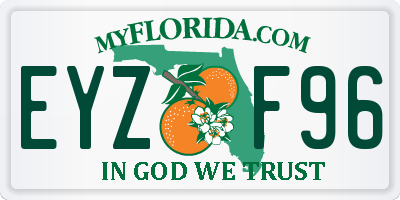 FL license plate EYZF96