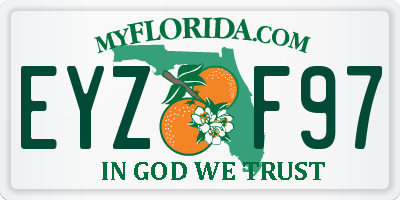 FL license plate EYZF97