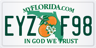 FL license plate EYZF98