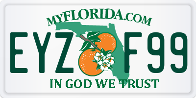 FL license plate EYZF99
