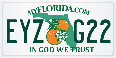 FL license plate EYZG22