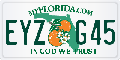 FL license plate EYZG45