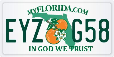 FL license plate EYZG58