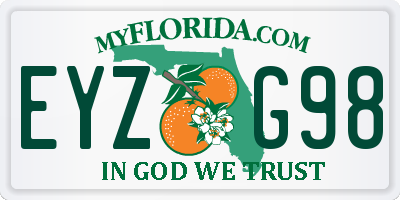 FL license plate EYZG98