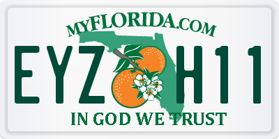 FL license plate EYZH11