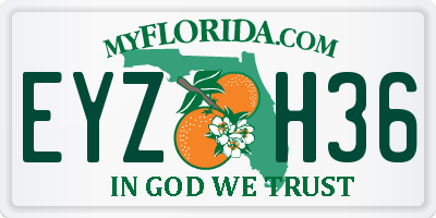 FL license plate EYZH36