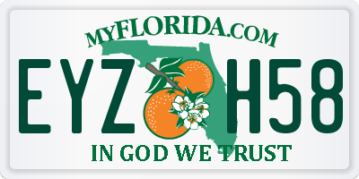 FL license plate EYZH58