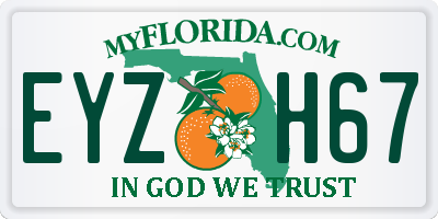 FL license plate EYZH67