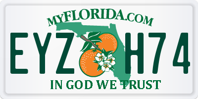 FL license plate EYZH74