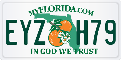 FL license plate EYZH79