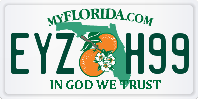 FL license plate EYZH99