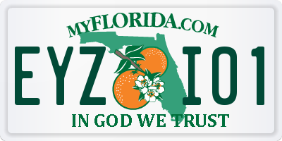 FL license plate EYZI01