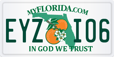 FL license plate EYZI06