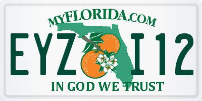 FL license plate EYZI12