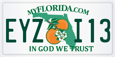 FL license plate EYZI13