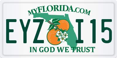 FL license plate EYZI15