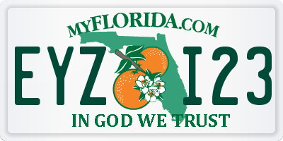 FL license plate EYZI23
