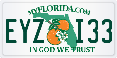 FL license plate EYZI33