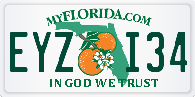 FL license plate EYZI34