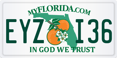 FL license plate EYZI36