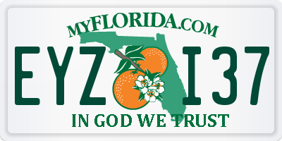 FL license plate EYZI37