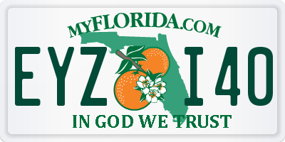 FL license plate EYZI40