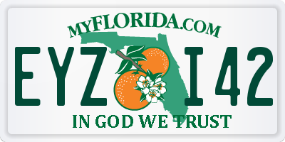 FL license plate EYZI42