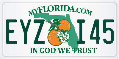 FL license plate EYZI45