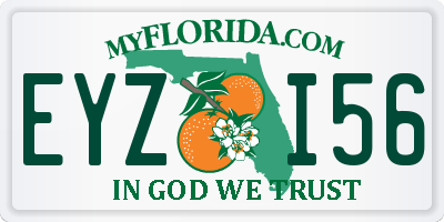 FL license plate EYZI56