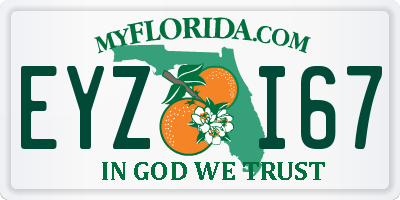 FL license plate EYZI67