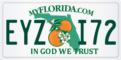 FL license plate EYZI72