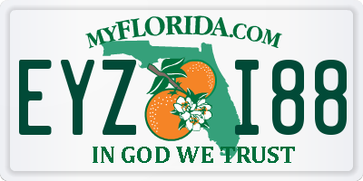 FL license plate EYZI88