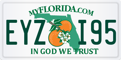 FL license plate EYZI95